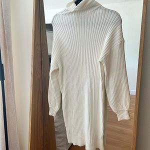 NWOT long sleeve,turtleneck,cream sweater dress purchased from Amazon,never worn